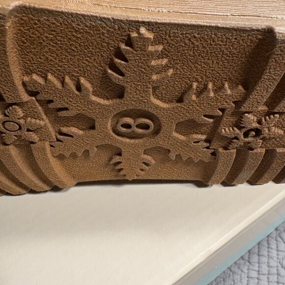 SO Lupita Women's Low Boots Faux Fur Lined Chestnut Color Size 8 New in Box - Picture 8 of 10